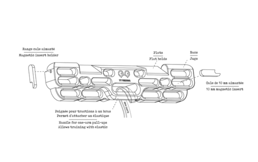 Y&Y Vertical One Board Wooden Climbing Training Hangboard